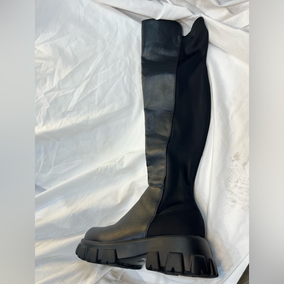 Bamboo over the knee chunky flat heel boots. Size 10 - Picture 3 of 10